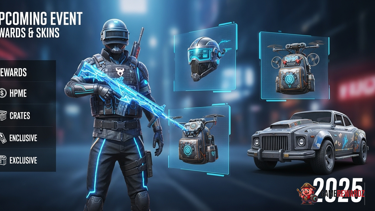 BGMI Upcoming Event Rewards &amp; Skins 2025